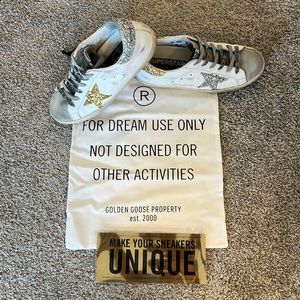 Golden Goose Superstar LIMITED EDITION glitter sneaker sz38